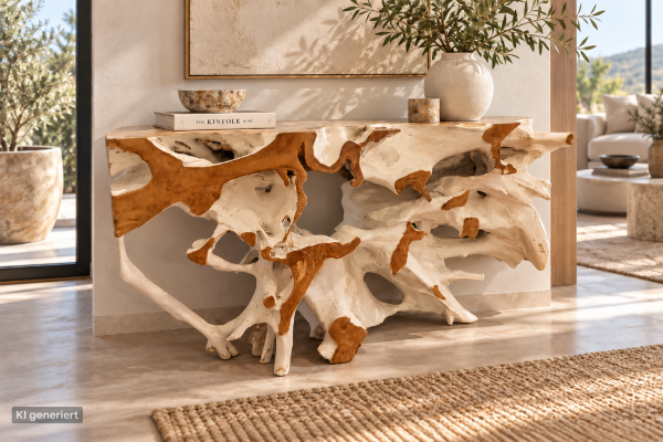 Root Konsole Natural - white washed