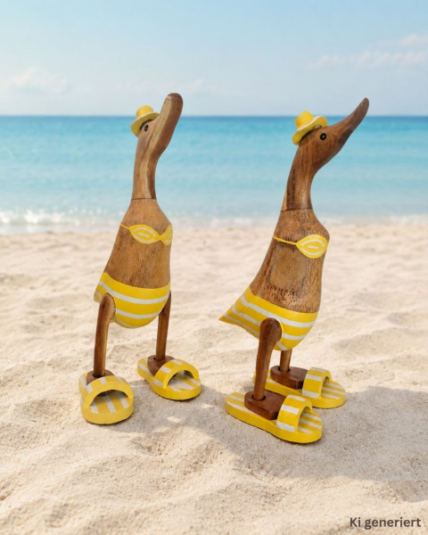 Bikini Ente small m. Hut - gelb