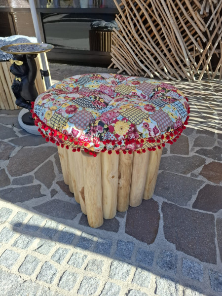 Jungle Teak Hocker