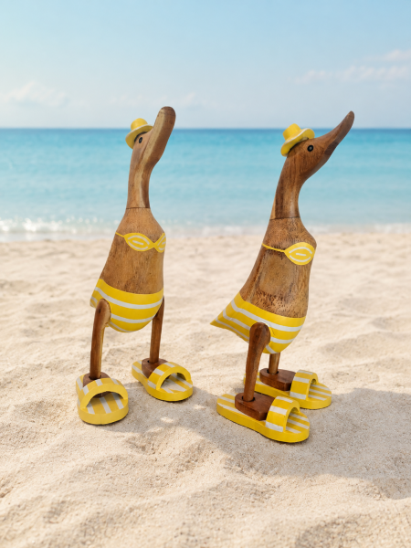 Bikini Ente small m. Hut - gelb