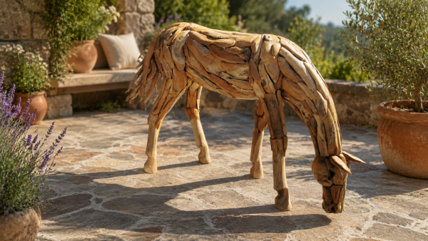 Pferd Wood Lebensgroß