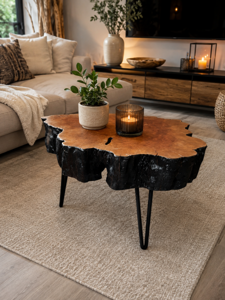 Couchtisch Litschi Black Top